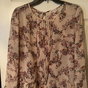 Sheer floral women’s top